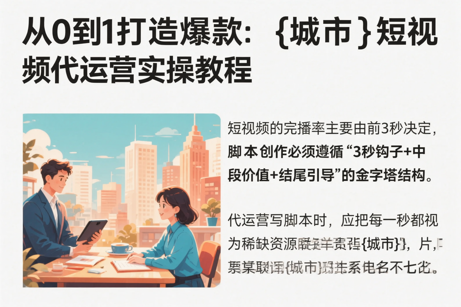 从0到1打造爆款：苏州短视频代运营实操教程