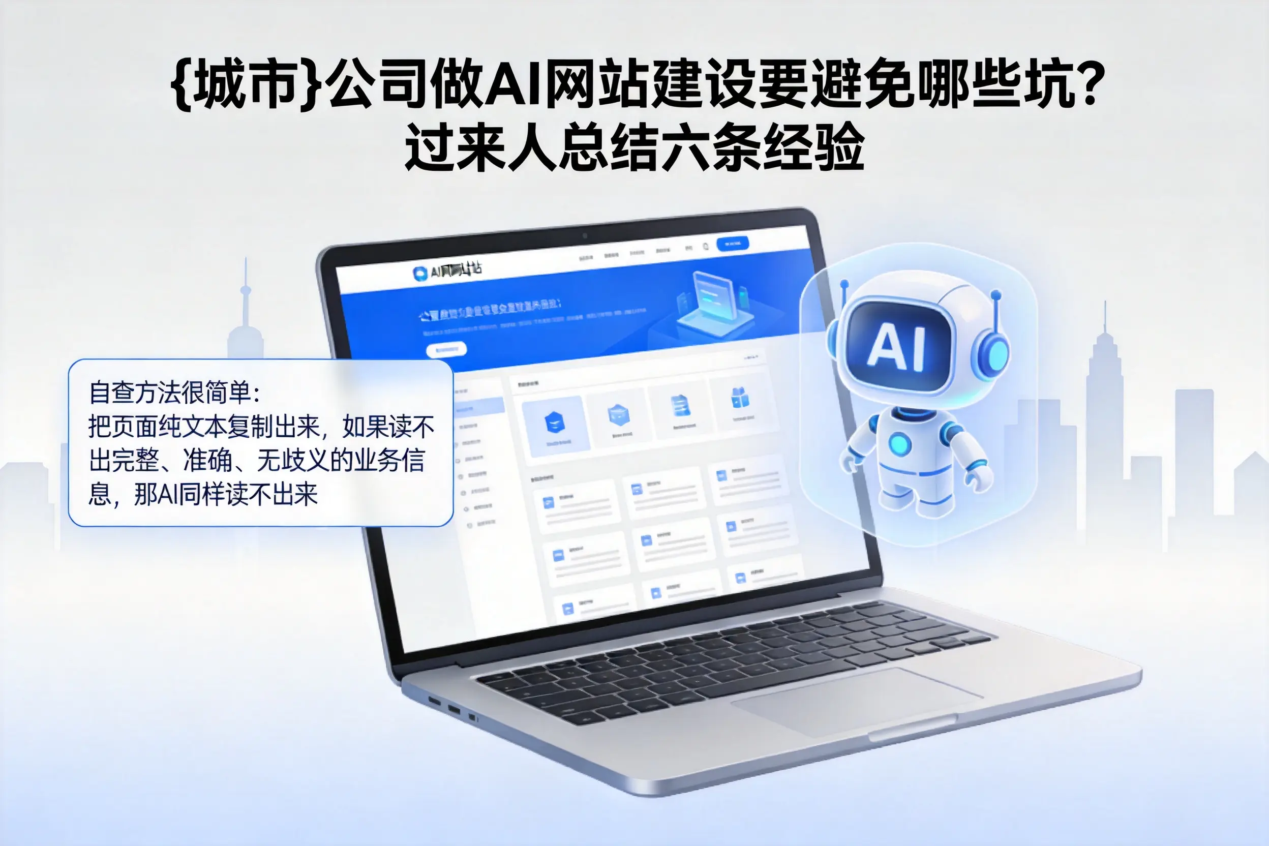 苏州公司做AI网站建设要避免哪些坑?过来人总结六条经验