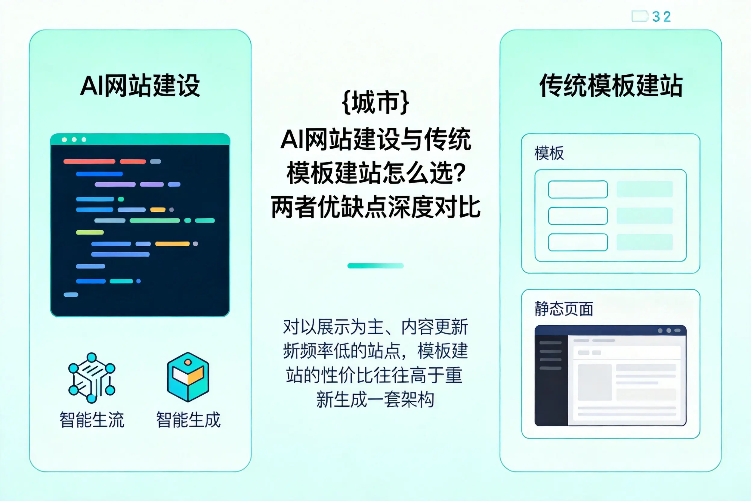 苏州AI网站建设与传统模板建站怎么选?两者优缺点深度对比