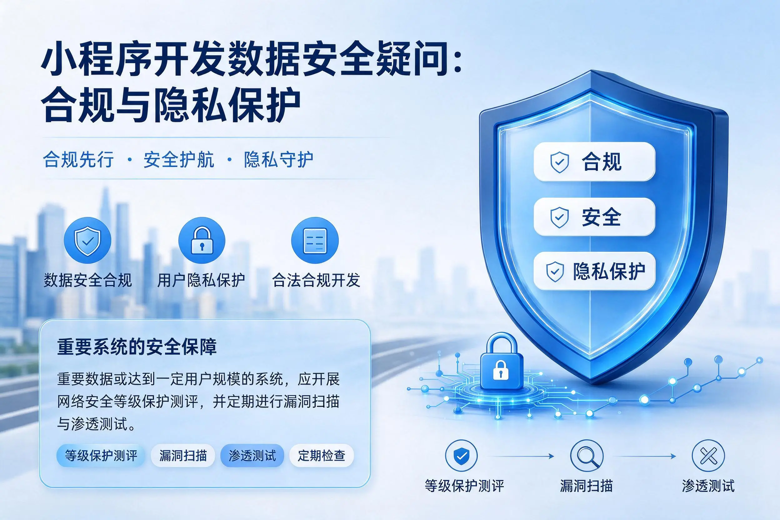 苏州小程序开发数据安全疑问:合规与隐私保护
