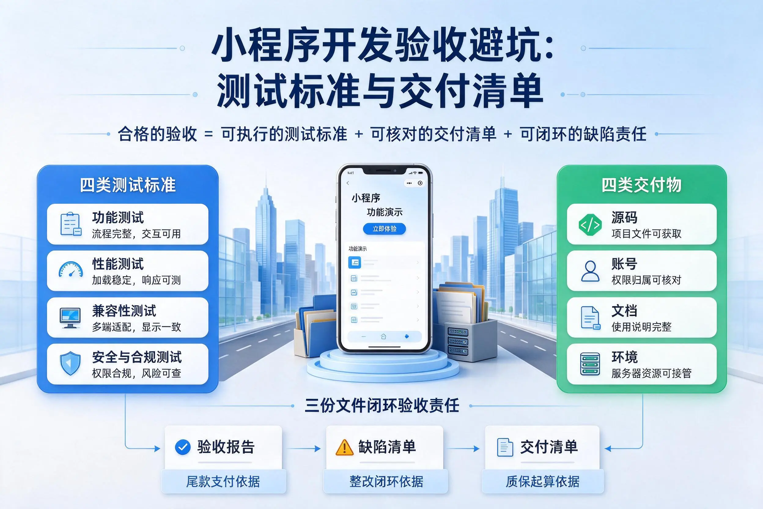 苏州小程序开发验收避坑:测试标准与交付清单