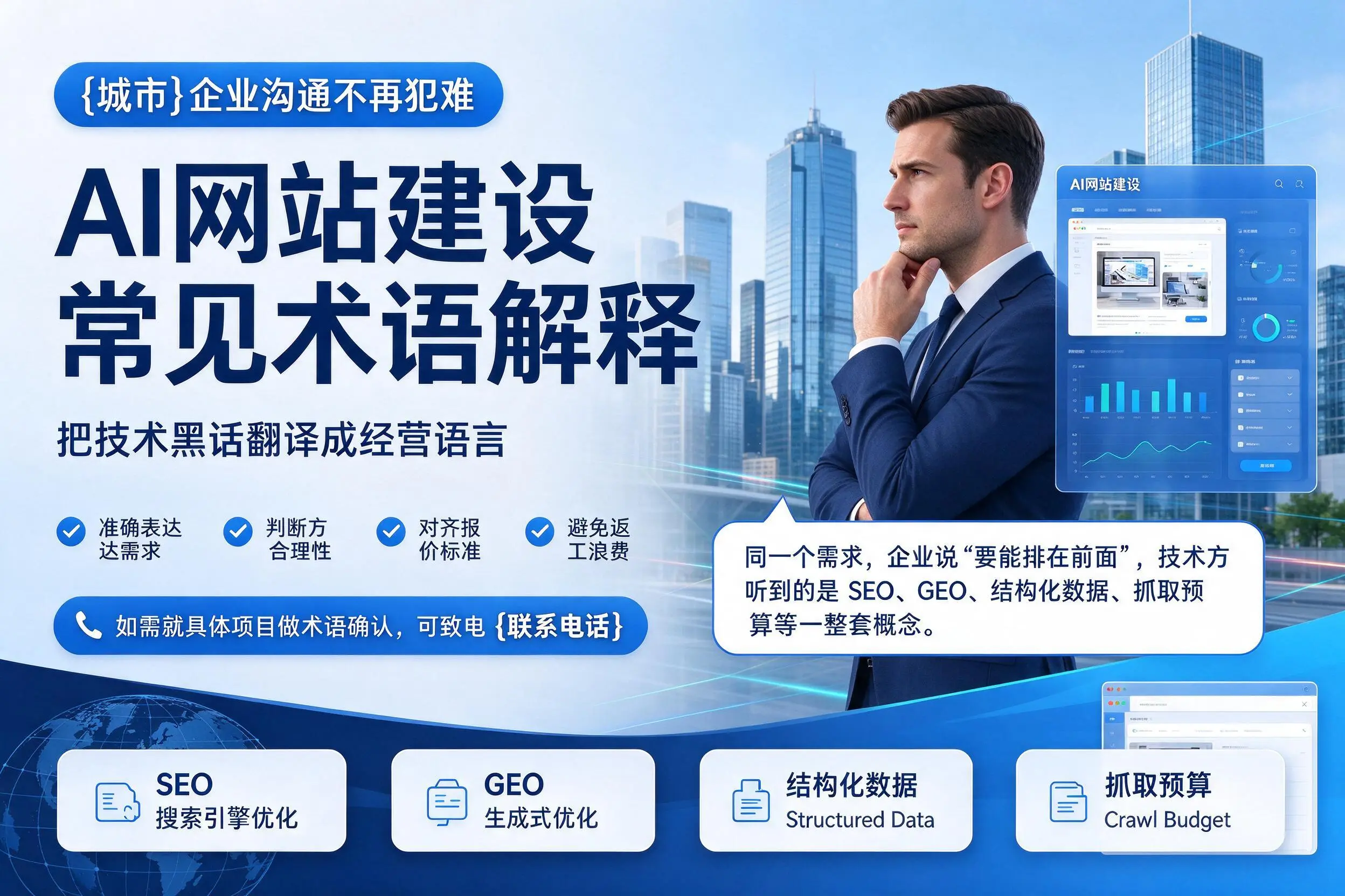 AI网站建设常见术语解释，苏州企业沟通不再犯难
