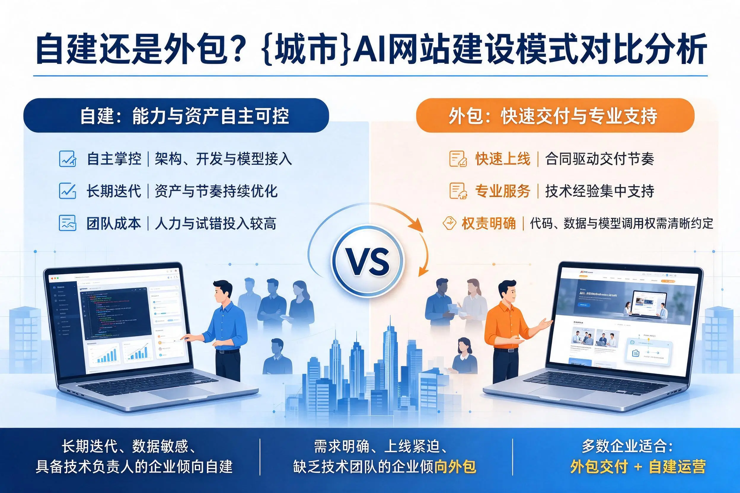 自建还是外包？苏州AI网站建设模式对比分析